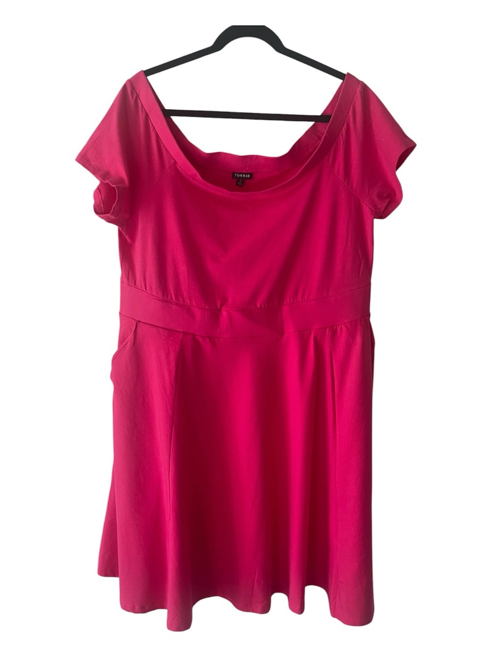Torrid Hot Pink Scoop Neck Dress